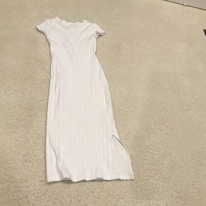 White Enza  Costa cap sleeve midi dress